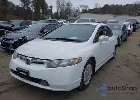 2008 Honda Civic Hybrid из США, поврежденный, VIN JHMFA36248S008490